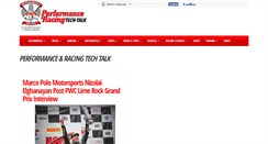 Desktop Screenshot of performanceracingtechtalk.com